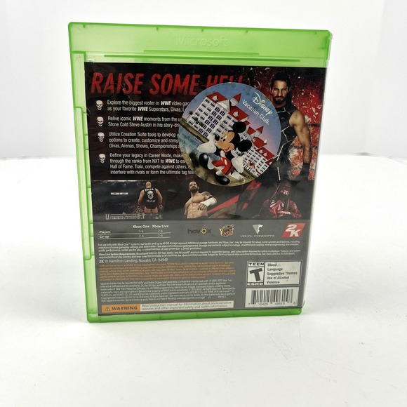 WWE 2K16 Xbox One Video Game Wrestling 2K Sports Complete Tested Stone Cold Read - Picture 2 of 4